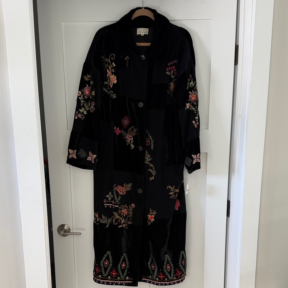 Brenda Knight for Free People Nigel Preston Nora Patchwork Duster